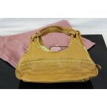 Radley Mustard Yellow Leather Handbag with Scottie Dog Tag, 32cms wide, with Pink Radley Dust Bag