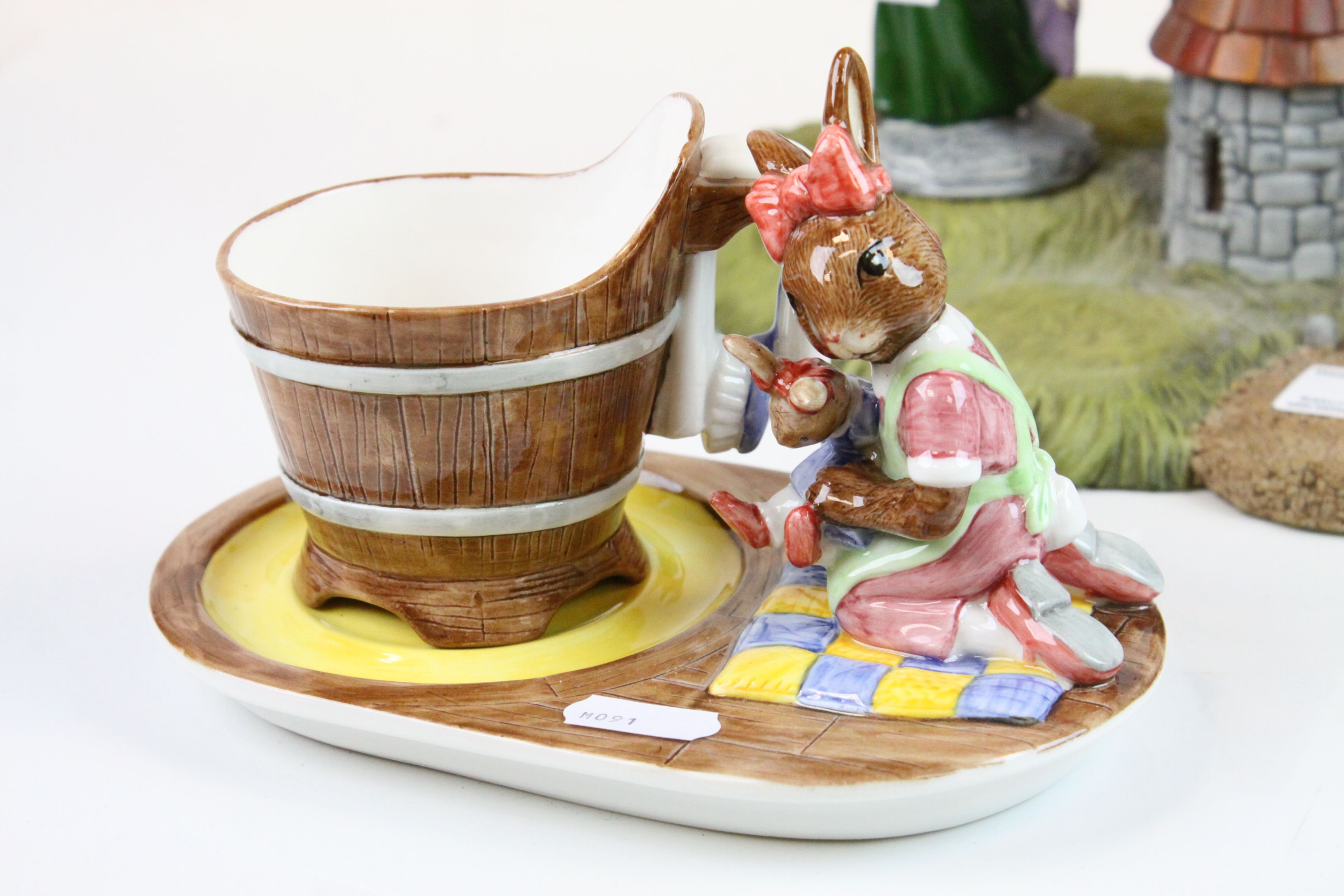 Royal Doulton Bunnykins ' The Arthurian Legend Collection Base ' together with Three Bunnykins ' - Image 2 of 6