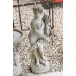 Reconstituted Stone Garden Classical Figure Statue, 92cms high