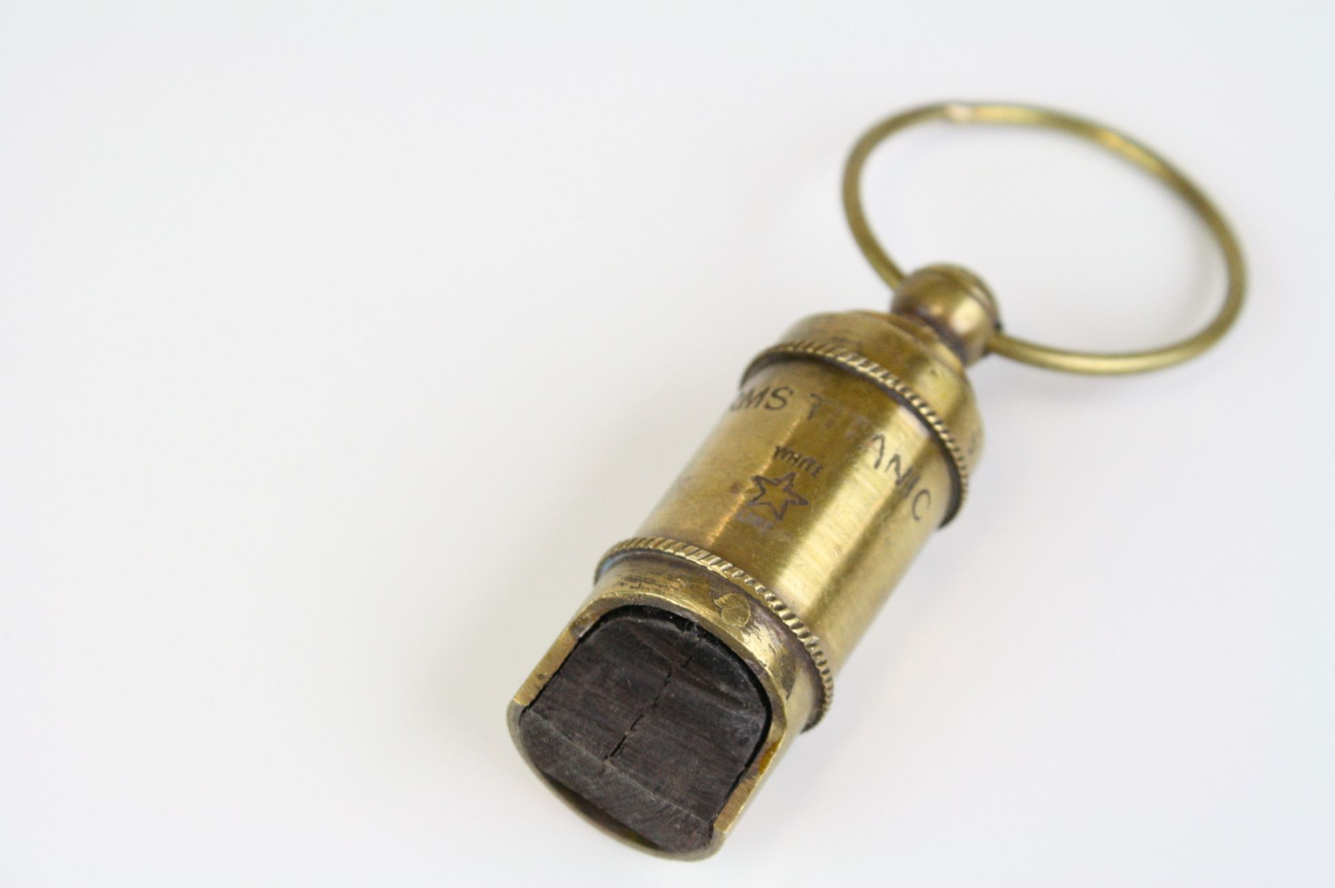 Brass cased whistle stamped Titanic - Image 4 of 4