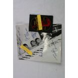 Music Memorabilia - The Beatles cloth sew on patch and The Beatles facsimile signed photo print (2)