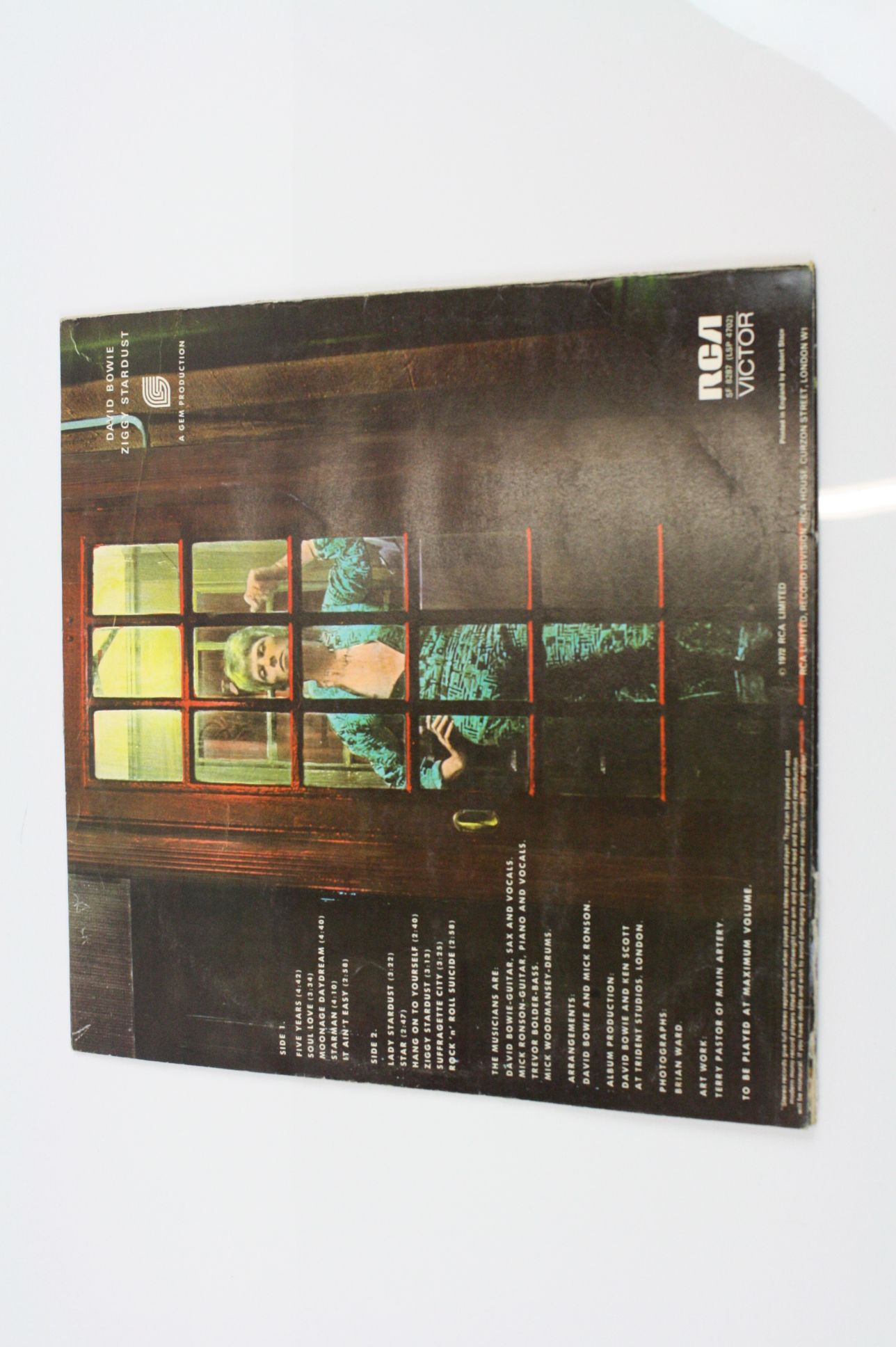 Vinyl - David Bowie Ziggy Stardust (SF 8287) early copy with Titanic / Chrysalis Music credits to - Image 9 of 10