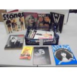 Music Memorabilia - Collection of paperback books and concert programmes, artists include Abba, Kate