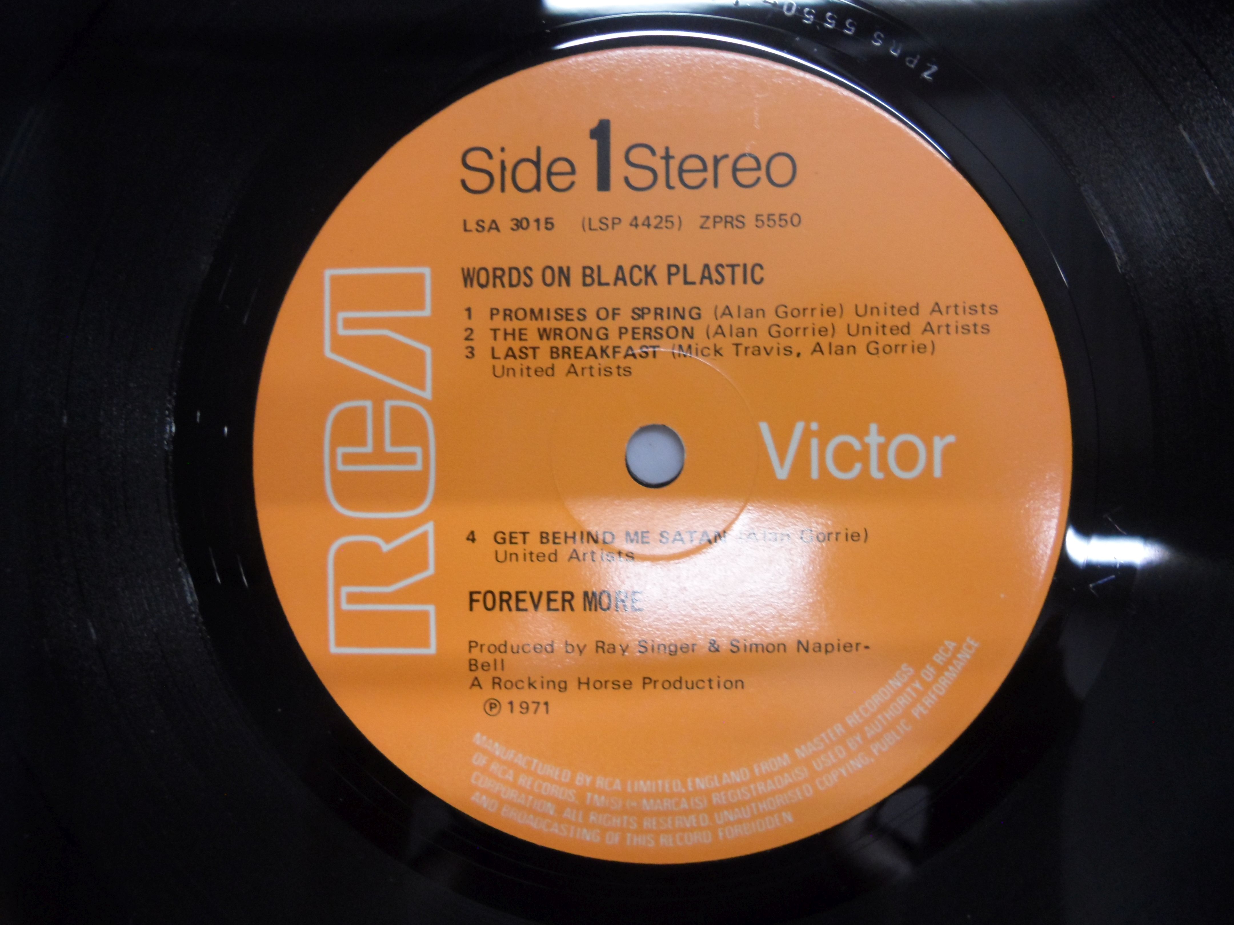 Vinyl - Forever More Words On Black Plastic LP on RCA Victor LSA31015, vinyl vg+, sleeves vg+ - Image 4 of 6