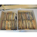 Vinyl - Collection of approx 400 vinyl 7" singles in sleeves, spanning the genres and the decades,