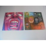 Vinyl - Two King Crimson LPs to include In The Court of... on Island ILPS9111 (pink rim label, vinyl