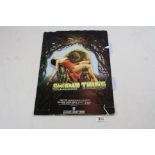 Film Memorabilia - Original 1981 Swamp Thing movie cardboard display, 43 x 32cm