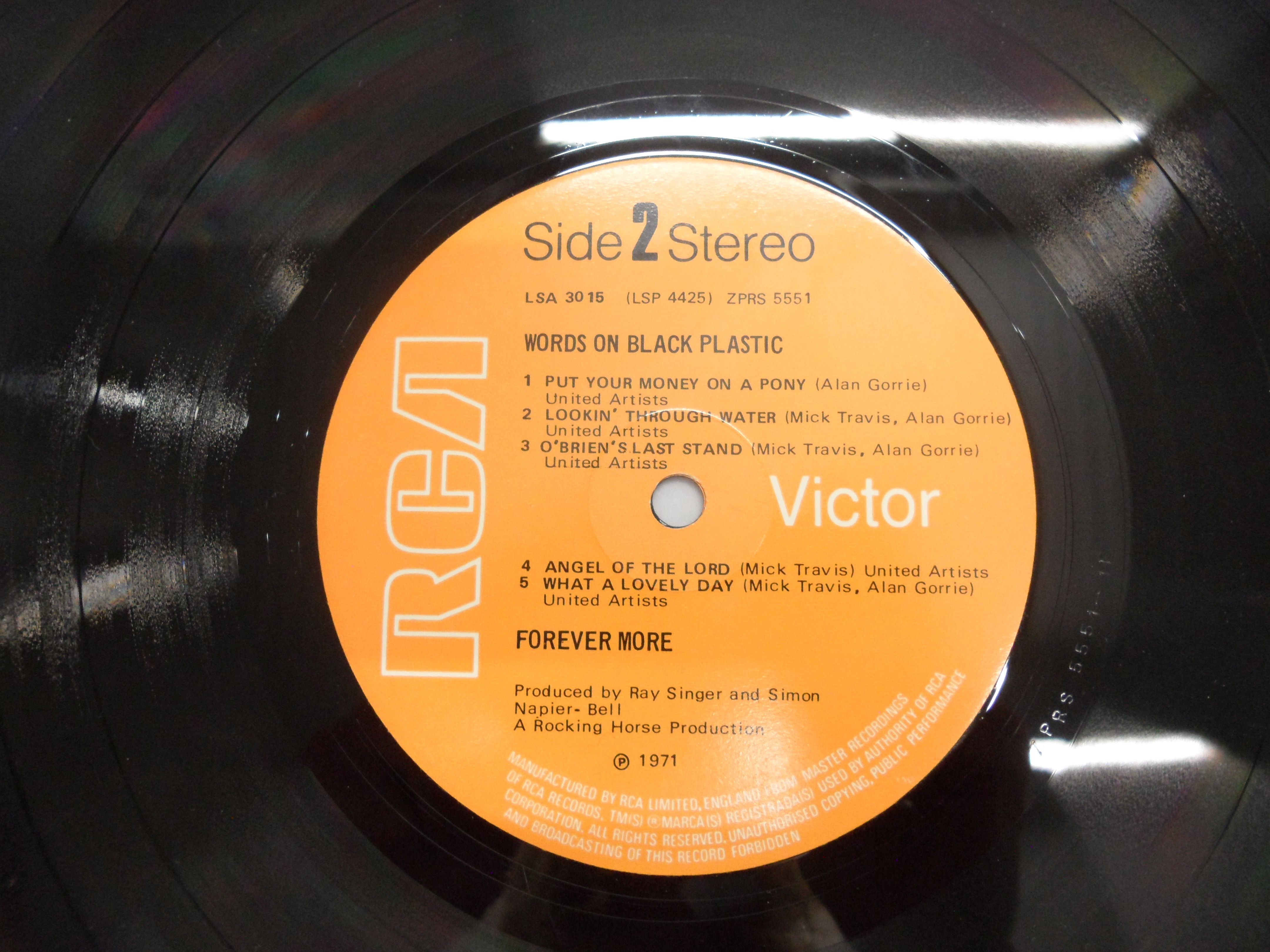 Vinyl - Forever More Words On Black Plastic LP on RCA Victor LSA31015, vinyl vg+, sleeves vg+ - Image 6 of 6