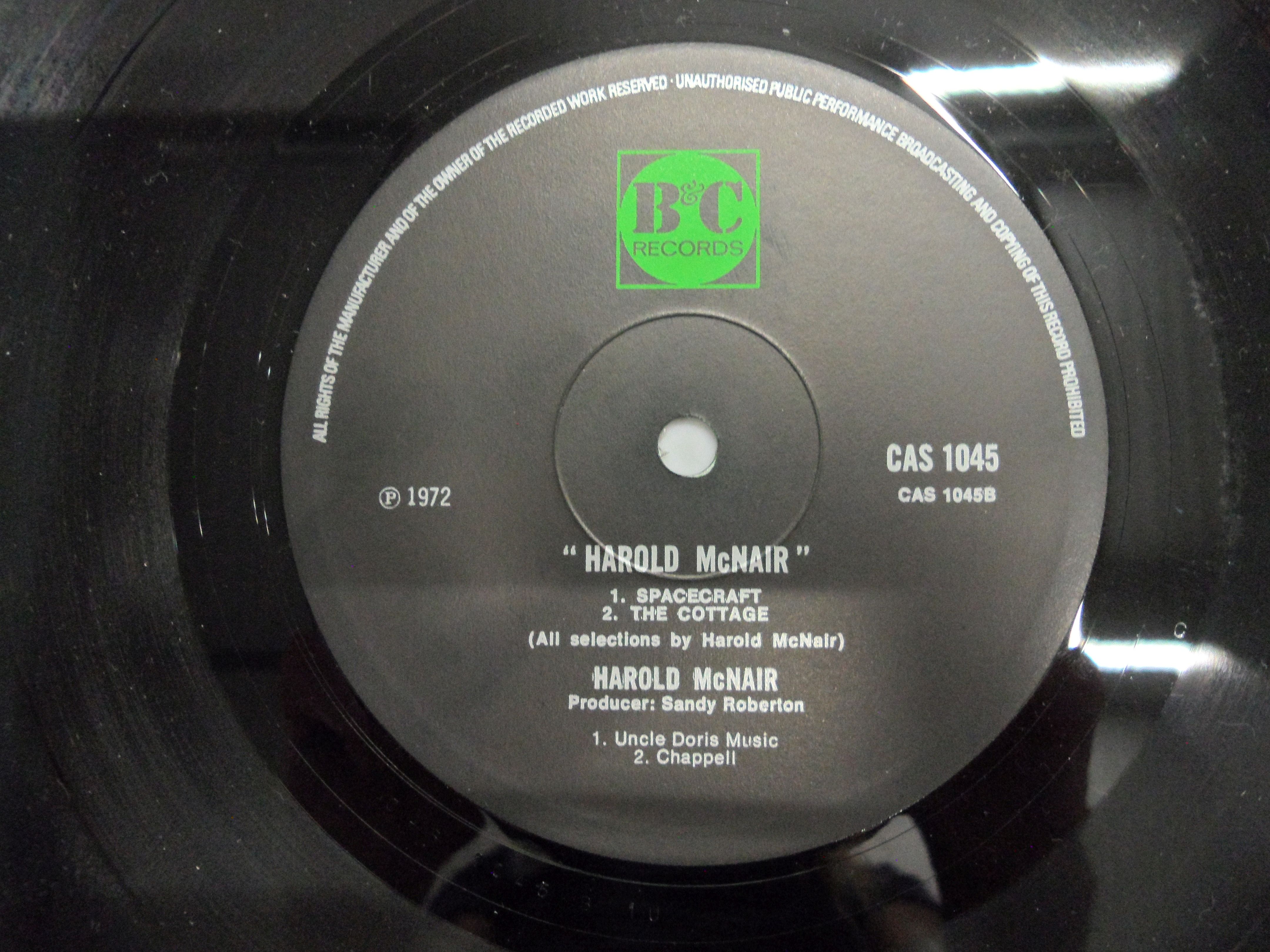 Vinyl - Harold McNair self titled LP on B&C CAS1045 vinyl ex, sleeves vg - Image 6 of 6