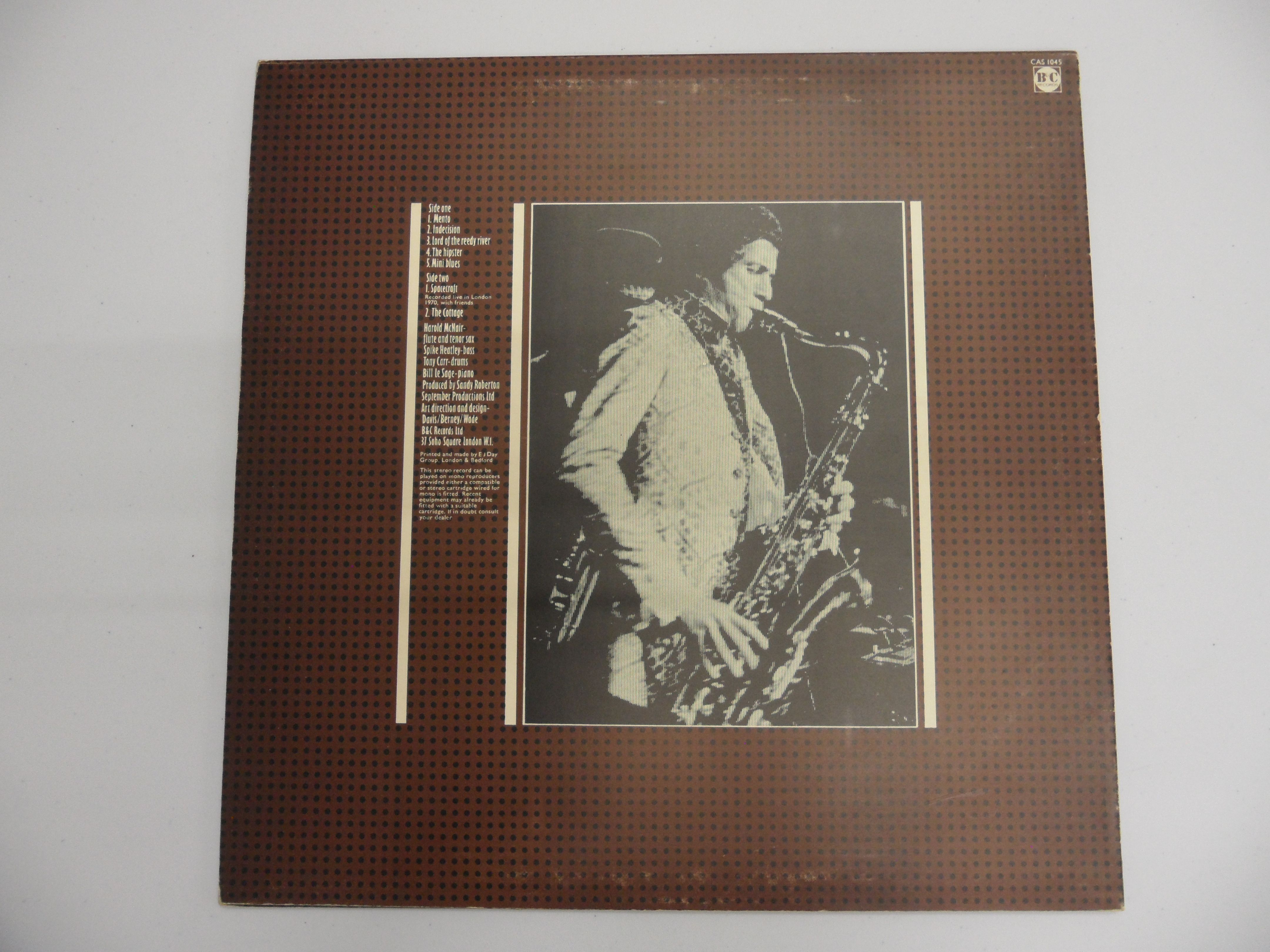 Vinyl - Harold McNair self titled LP on B&C CAS1045 vinyl ex, sleeves vg - Image 2 of 6