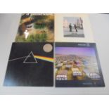 Vinyl - Four Pink Floyd LP's to include A Saucerful Of Secrets (reissue), Dark Side Of The Moon (