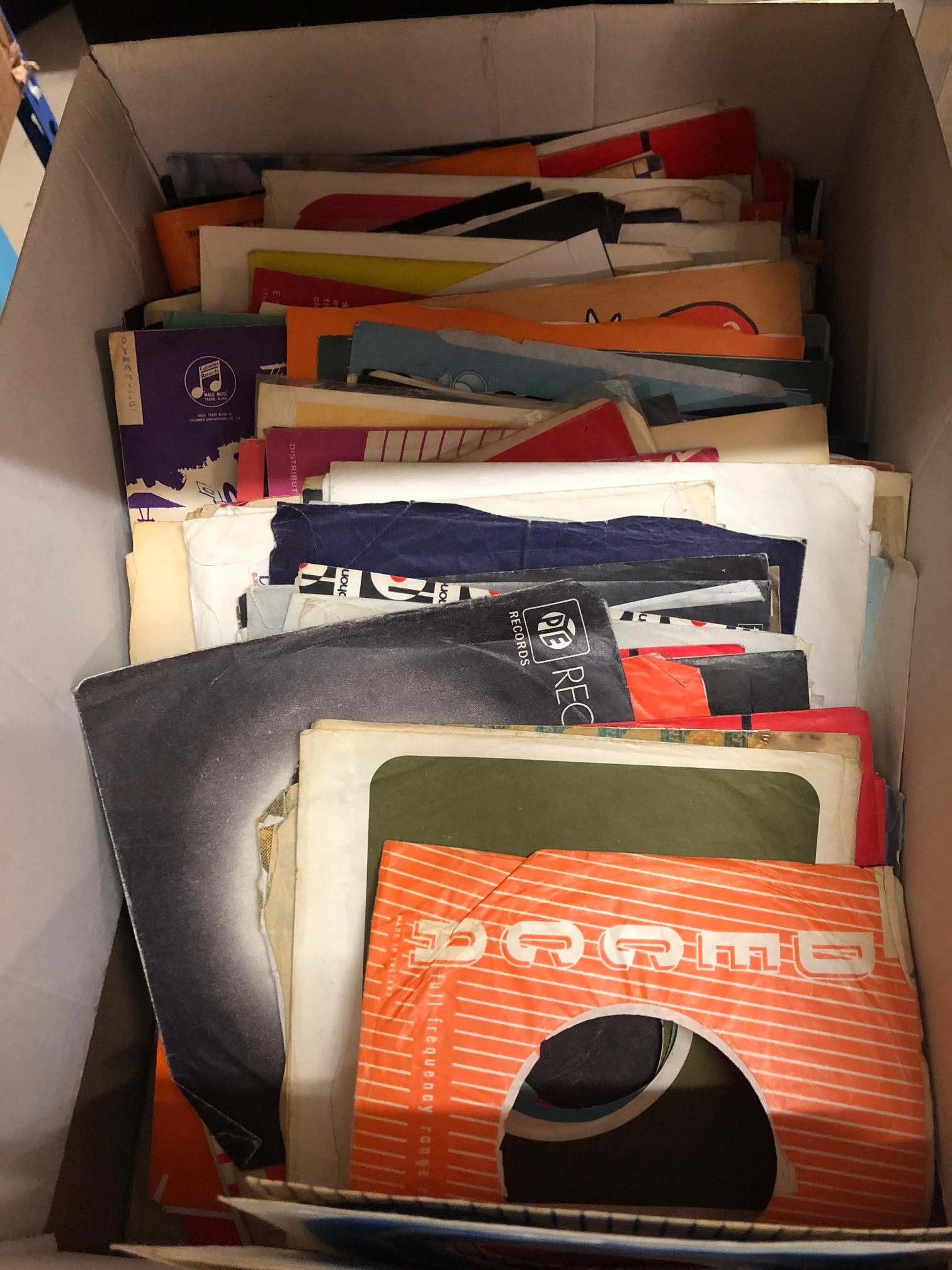 Vinyl - Collection of 7" Company sleeves.