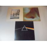 Vinyl - Three Pink Floyd LP's to include Dark Side Of The Moon (no posters or cards), Meddle and