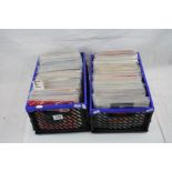 Vinyl - Pop - Two boxes of 45s with some Eps covering mainly the 50s and 60s, condition varies