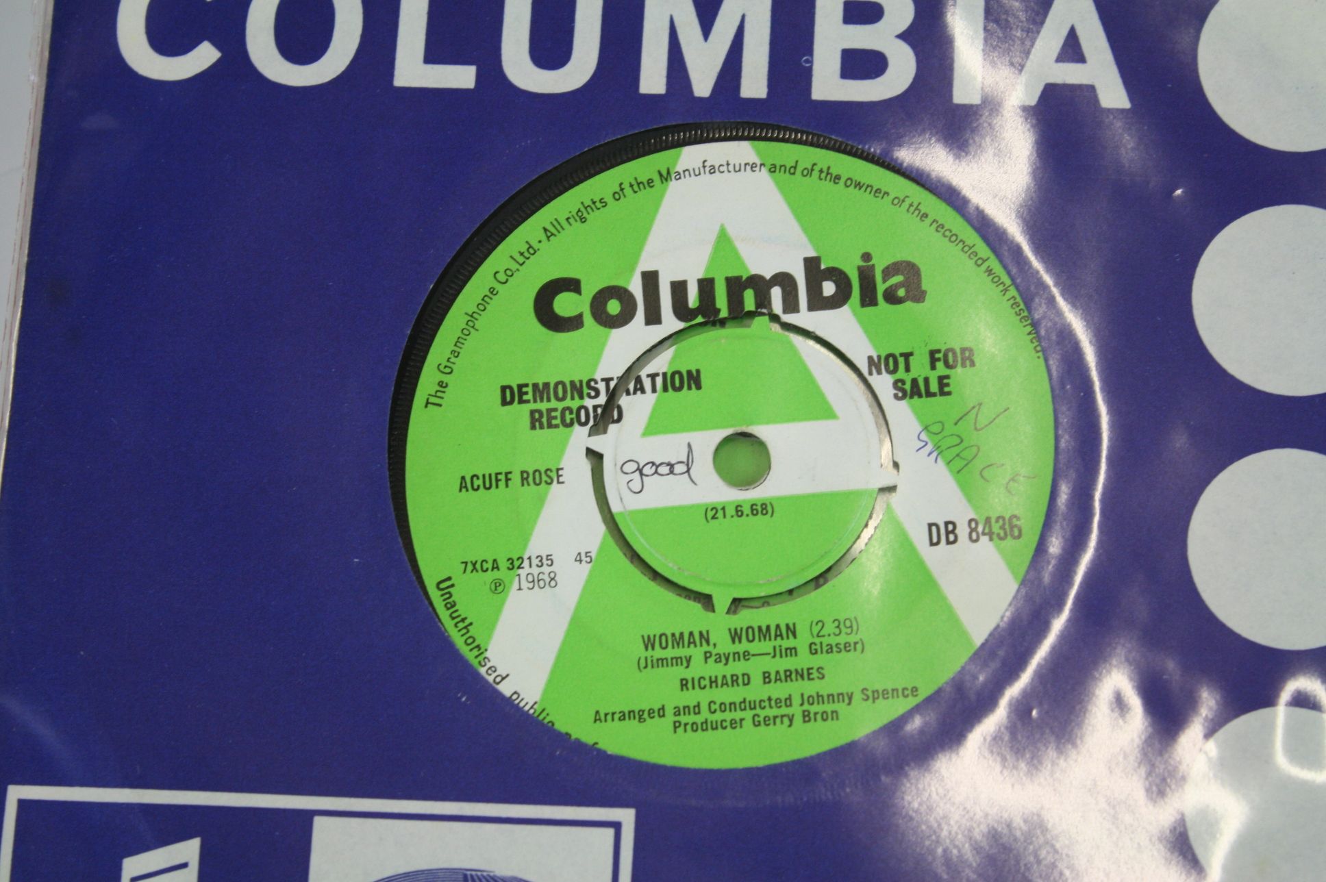 Vinyl - 17 Demo 45s on the Columbia & Parlophone labels from 1968 & 1969 to include artists such - Image 7 of 19