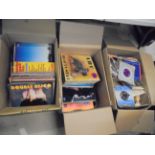 Vinyl - Three boxes of LPs and 45s spanning the decades and genres