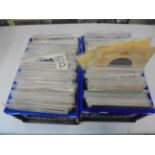 Vinyl - Pop - Two boxes of 45s with some Eps covering mainly the 50s and 60s, features a large Elvis