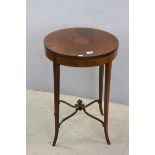 Edwardian Mahogany Circular Occasional Table, 50cms diameter