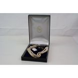 Pearl Choker Necklace with Silver Gilt Clasp