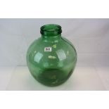 Large Green Glass Bottle / Terrarium marked Viresa, 41cms high