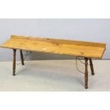 Victorian pine Long Bench