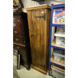 Vintage Tall Pine Cupboard with Shelves