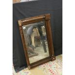 Regency Mahogany Framed Overmantle Mirror, 97cms x 61cms