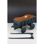 Wooden Scale Model of a Hay Cart, 64cms long including shafts