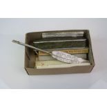 A collection of vintage pens and pencils to include Waterman and Conway Stewart,