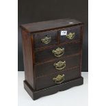 Apprentice Small 19th century Mahogany Chest of Drawers of Three Long and Two Short Drawers with