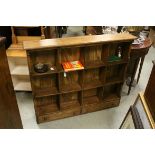 Victorian Pine Twelve Section Pigeon Hole Unit with Two Drawers beneath