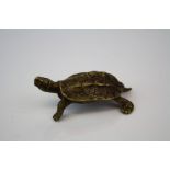 A bronze figure of a turtle/tortoise