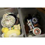 Three Large Tubs of Mixed Ceramics and Glassware