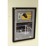 Football Interest - Gordon Banks Signed Goal Keepers Glove, framed and glazed together with a
