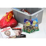 Collection of Manchester United Collectables including Corinthian Figures, Books, Scarf, etc