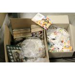 Quantity of tea cards and albums together with large quantity of soccer cards various makers.