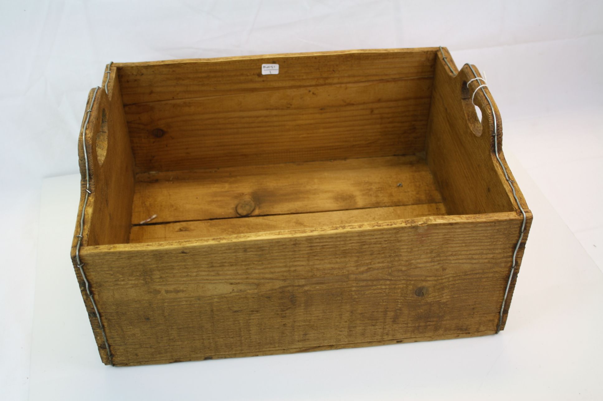 Vintage Pine Bottle Crate - Image 3 of 3