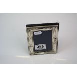 A fully hallmarked sterling silver photograph frame by Carrs of Sheffield.