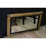 Regency Giltwood Framed Overmantle Mirror, 107cms x 58cms