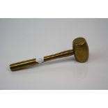 An antique small bronze gavel