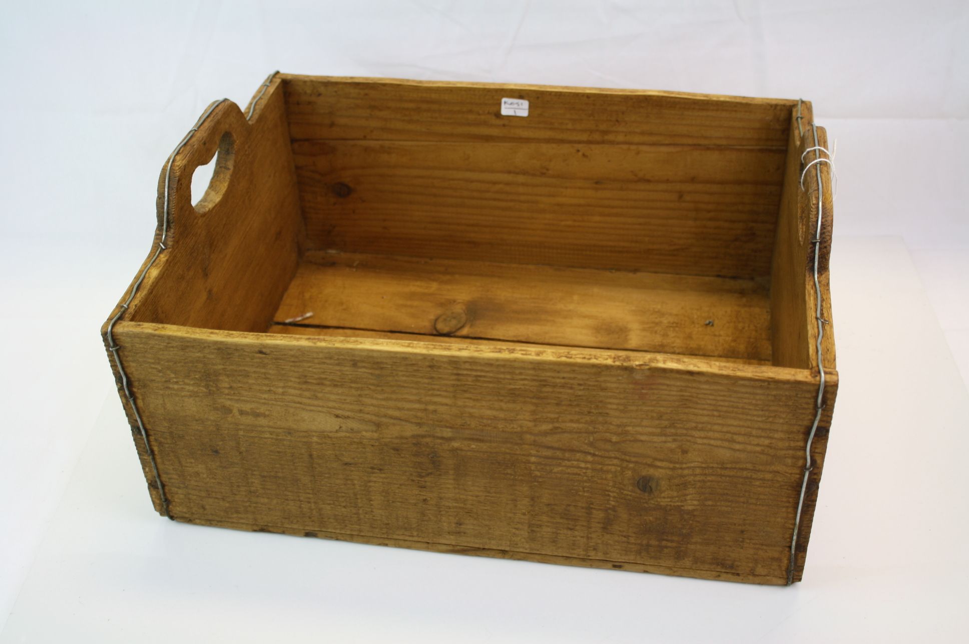 Vintage Pine Bottle Crate - Image 2 of 3