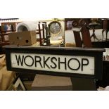 Vintage Oak Framed ' Workshop ' Sign