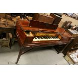 19th century Inlaid Mahogany Square Piano by Clementi & Co, London, 172cms long x 63cms deep x 87cms