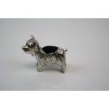Silver Pin Cushion in the form of a Dog