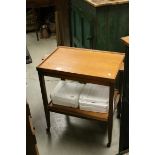 Mid 20th century Retro Teak Two Tier Trolley, 70cms long x 69cms high