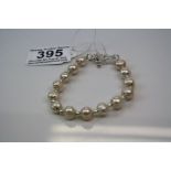 Silver and Freshwater Pearl Bracelet