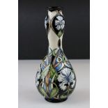 Moorcroft ' Centaurea ' Pattern Double Gourd Vase, Moorcroft Collectors Club item by artist Rachel
