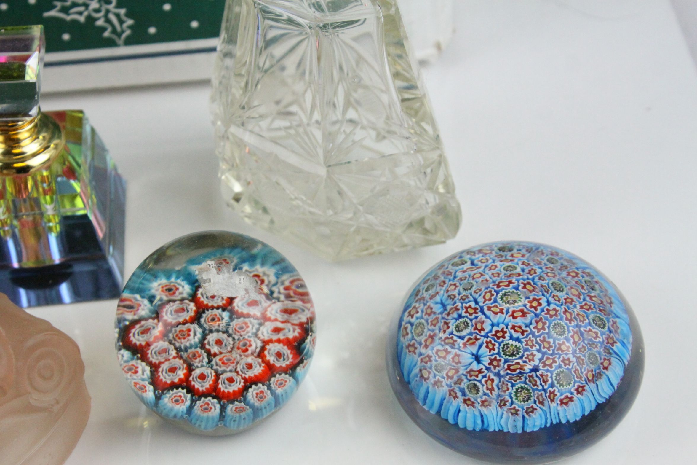 Collection of Mixed Glass including Five Millefiori Paperweights, Glass Handbag, Three Walt Disney - Image 5 of 6