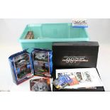 Collection of James Bond 007 Collectables including Two Video Box Sets, Two Corgi Vehicle Sets,