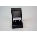 Pair of White Gold Diamond Stud Earrings of 90 points approx.